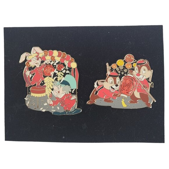 Disney Year of Tiger Chip n Dale LE225 and Mad Hatter & March Hare LE400 pins - Picture 1 of 8